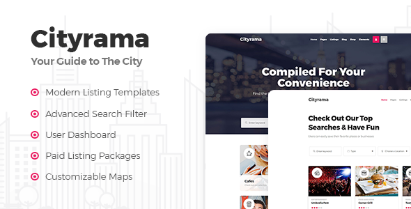 Cityrama - Listing & City Guide WordPress Theme