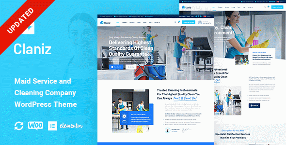 Claniz - Cleaning Services WordPress Theme
