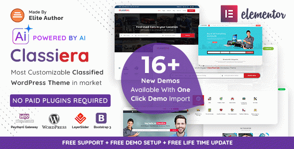 Classiera – Classified Ads WordPress Theme