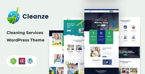 Cleanze - Cleaning Service WordPress Theme + RTL