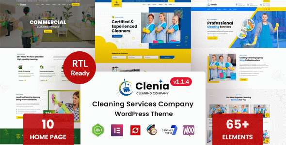 Clenia - Cleaning Services WordPress Theme
