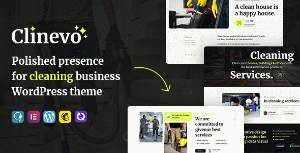 Clinevo - Cleaning & Handyman Services WordPress Theme