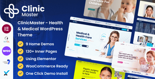 ClinicMaster - Health & Medical WordPress Theme