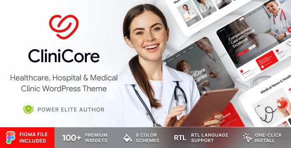 CliniCore - Healthcare, Clinic & Medical WordPress Theme