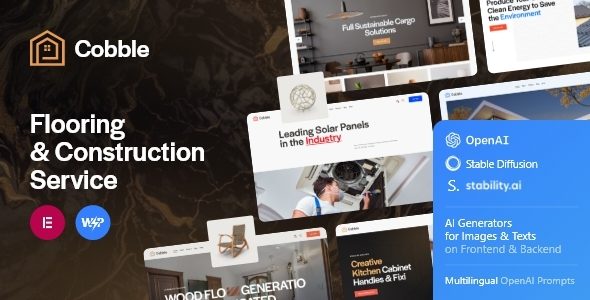 Cobble - Flooring & Construction WordPress Theme + Shop & AI
