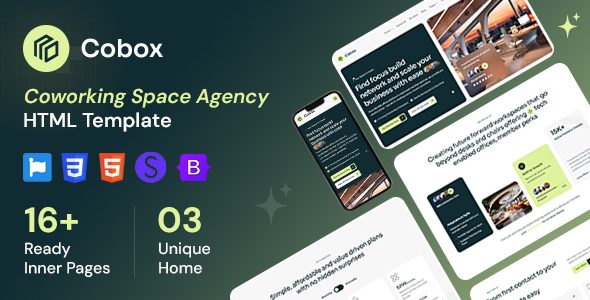 Cobox - Coworking Space Agency HTML Template