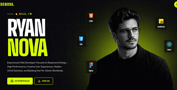 Codenova Personal Portfolio HTML Template