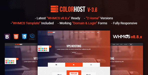 ColorHost | Responsive HTML5 Web Hosting and WHMCS Template