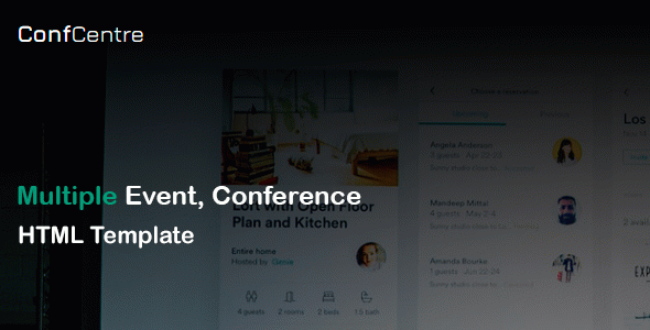 ConfCentre - Business & Events Landing Page HTML Template