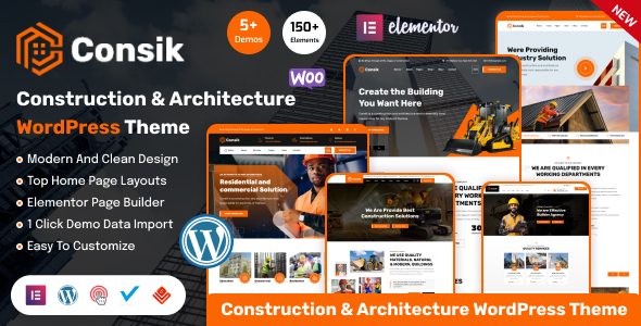Consik - Construction, Building & Architecture WordPress Theme