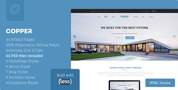 Copper - Multipurpose Responsive HTML5 Template