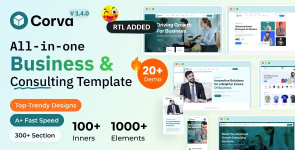 Corva - Business Consulting HTML Template