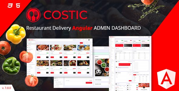 Costic | Food Admin Dashboard Angular Template