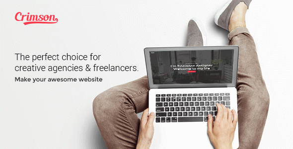 Crimson - A WordPress Theme for Freelancers