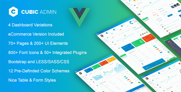 Cubic - Vue.js Admin Template