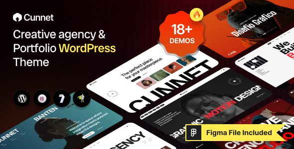 Cunnet - Creative Agency and Portfolio WordPress Theme