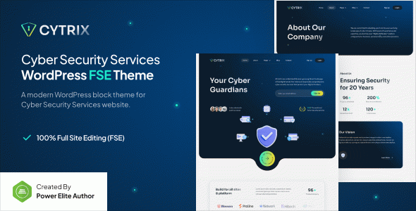 Cytrix – Cyber Security Services Gutenverse FSE WordPress Block Theme