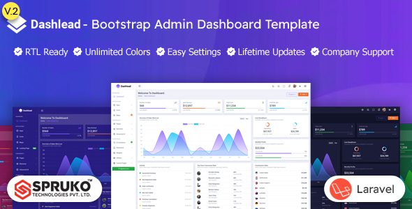 Dashlead – Laravel Admin & Dashboard Template