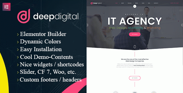 DeepDigital ??? Web Design Agency WordPress Theme