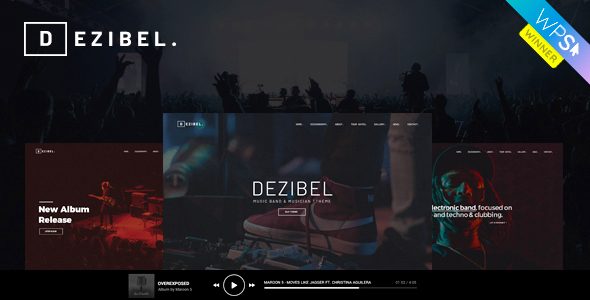 Dezibel - Music Band & Musician WordPress Theme
