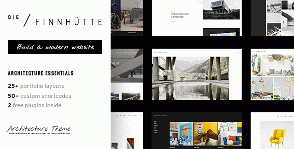 Die Finnhütte - Modern Architecture and Interior Design WordPress Theme