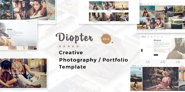 Diopter - Creative Responsive Photography Portfolio Template