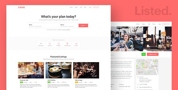 Directory & Listing HTML Website Template - Listeed