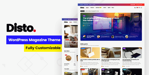Disto - WordPress Blog Magazine Theme
