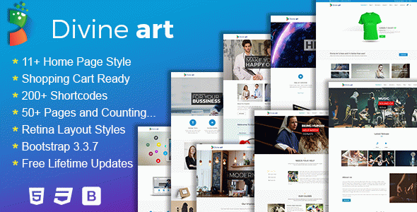 Divine - Responsive Multi-Purpose HTML5 Template