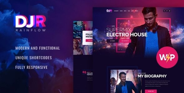 DJ Rainflow | Disc Jockey & Musician WordPress Theme