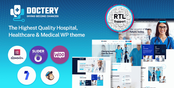 Doctery - Hospital and Healthcare WordPress Theme + RTL