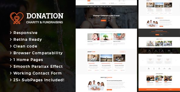 Donation - Charity & Fund Raising HTML Template