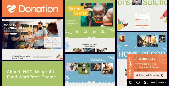 Donation - Church NGO, Nonprofit Fund WordPress Theme
