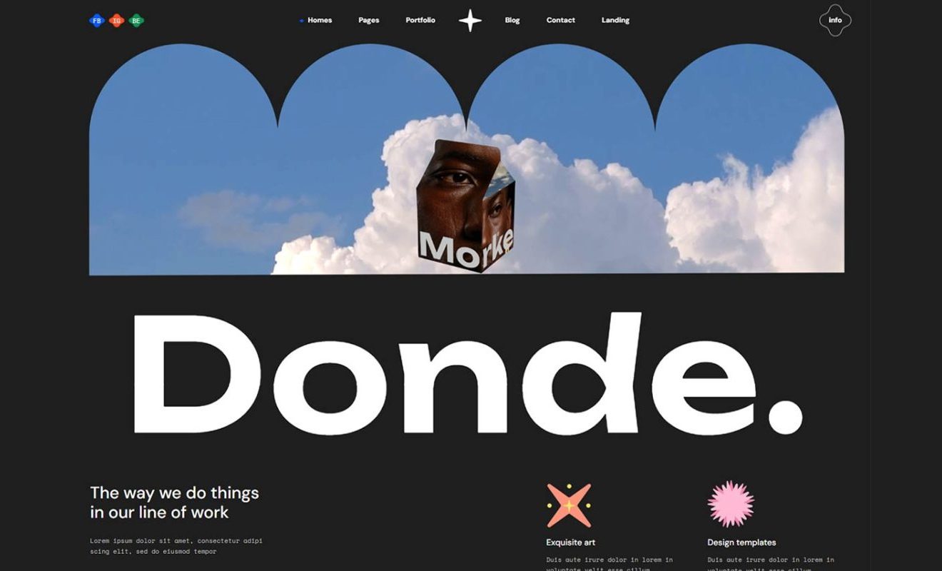 Donde ??? Artist Portfolio Theme