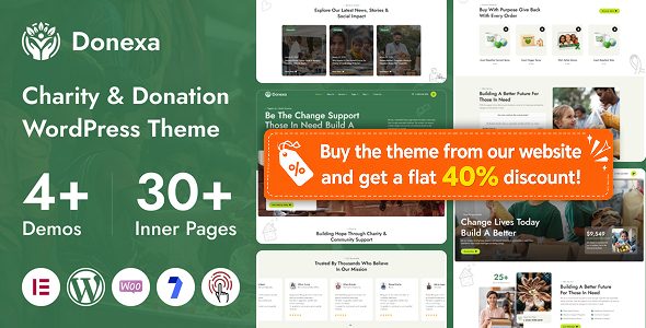 Donexa - Charity & Donation WordPress Theme