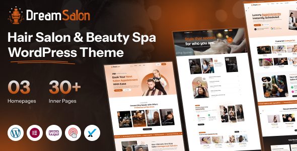 Dream Salon - Hair Salon, Beauty Spa & Wellness Center WordPress Theme