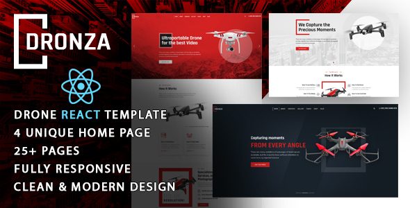Dronza - Drone Aerial Photography React Template