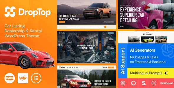 Drop-Top - Car Listing, Dealership & Auto Rental WordPress Theme