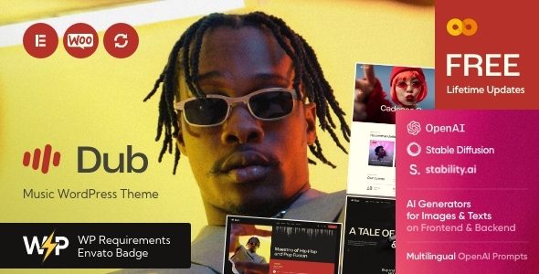 Dub - Music Performer & Club WordPress Theme