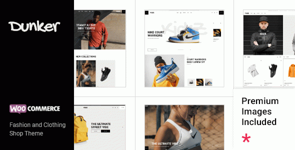 Dunker - Fashion and Clothing Shop WordPress Theme