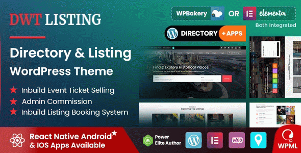DWT - Directory & Listing WordPress Theme