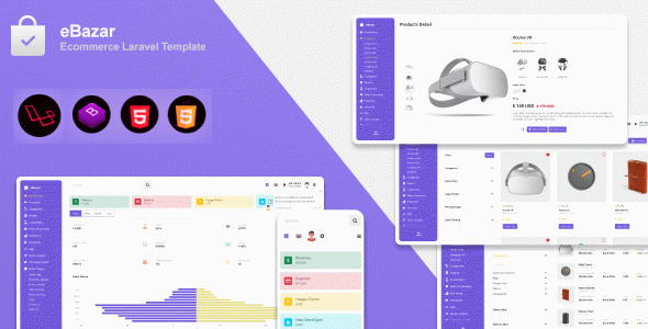 Ebazar - Ecommerce Laravel Admin Template