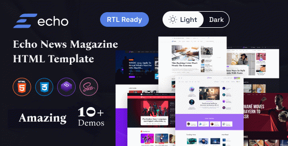 Echo - News & Magazine HTML Template