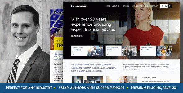 Economist - Business and Finance WordPress Theme