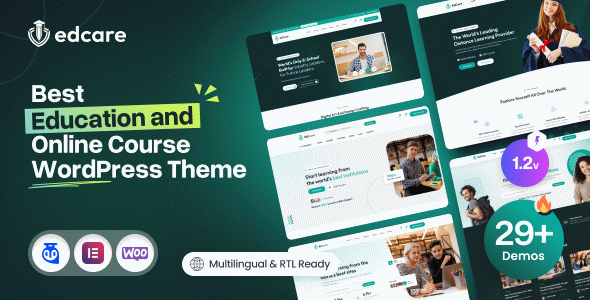 EdCare - Education & Online Course WordPress Theme