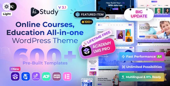 Education WordPress Theme | HiStudy