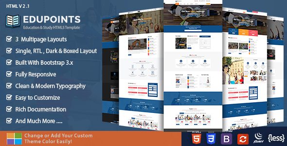 Edupoints - Education HTML Template