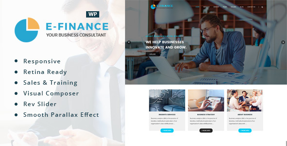 Efinance: Consultancy WordPress Theme