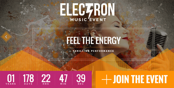 Electron - Event Concert & Christmas New Year Conference Theme