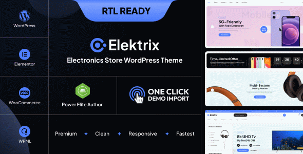 Elektrix - Electronics Store WooCommerce Theme